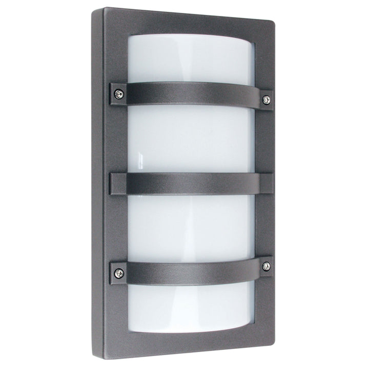 TRIO Graphite - IP65 Premium Outdoor Bulkhead 32x19cm