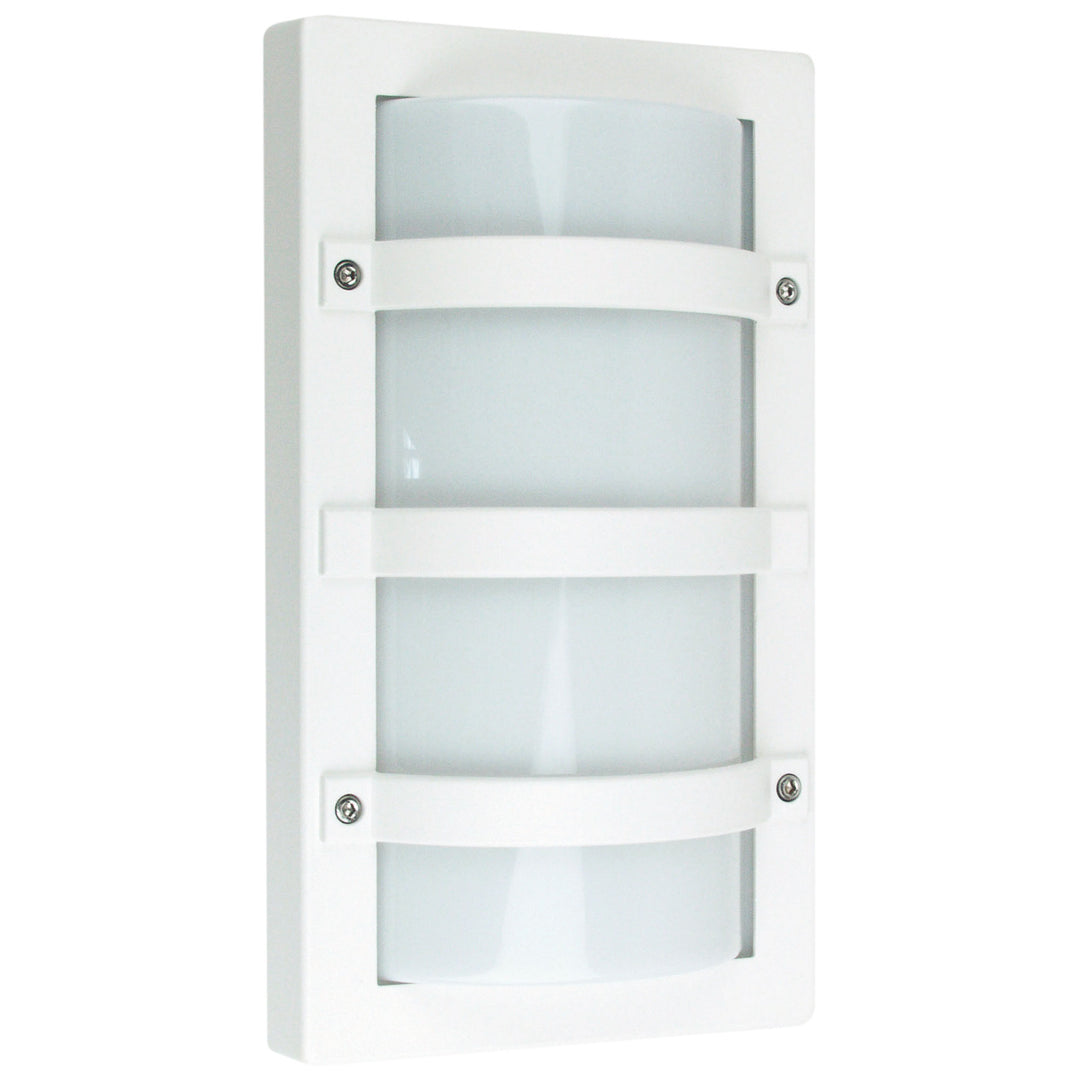 TRIO White - IP65 Premium Outdoor Bulkhead 32x19cm