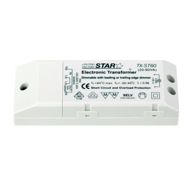 Star-60Va Electronic Transformer – premium home and bathroom accessory from Pilbara Bathroom Warehouse