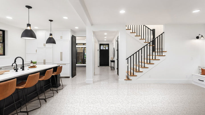 Terrazzo Stone Jelly Matt White 300x600mm Porcelain Tile: Timeless Terrazzo Elegance for Modern Spaces