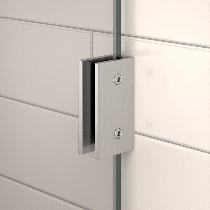 3 x F Type Wall Brackets for 10mm Shower Panels - White