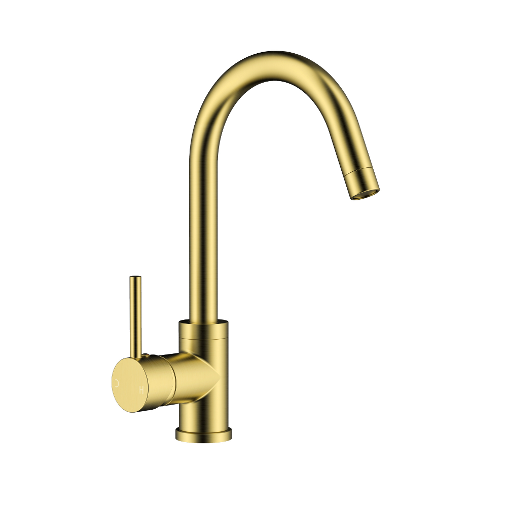 Classic Brushed Gold Tower Sink Mixer
