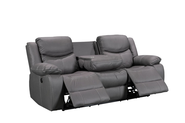 Urban 2 Seater Motion Recliner Charcoal Technology fabric