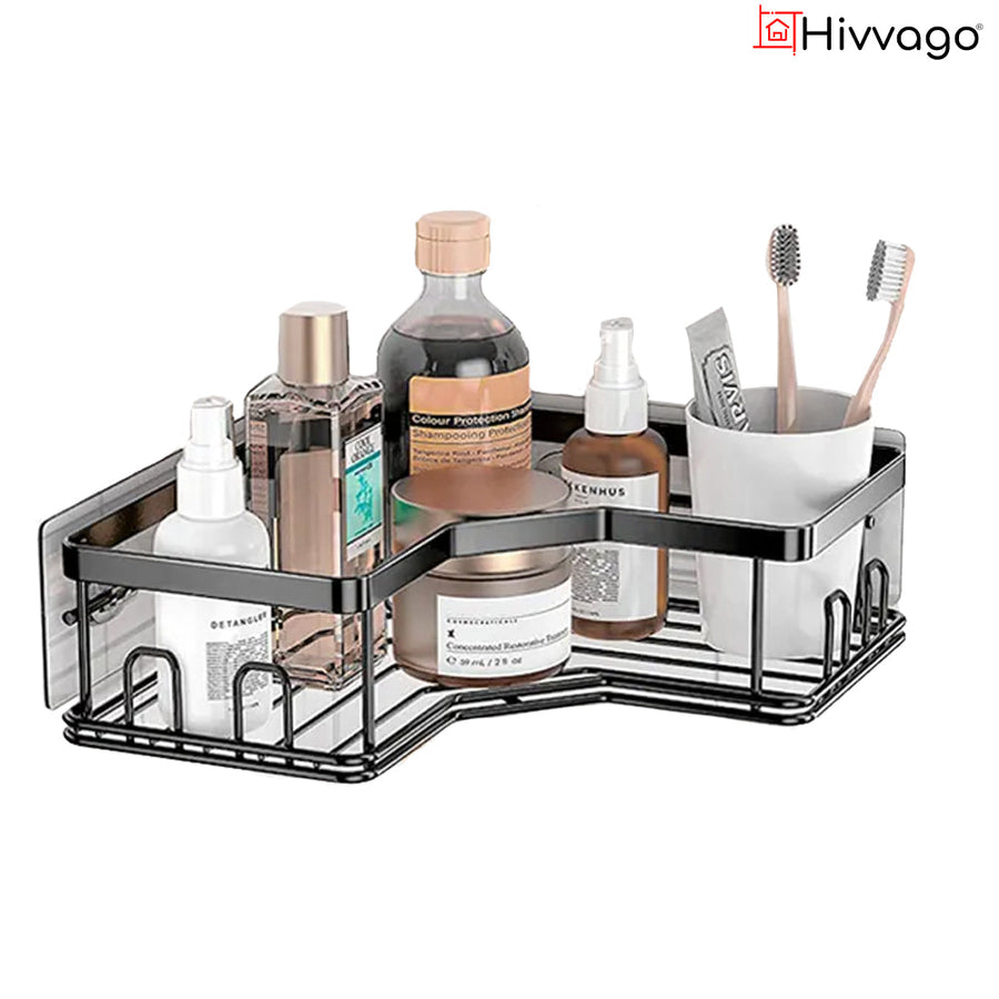 Hivvago Stainless Steel Bathroom Organizer Shelves wall-mounted storage rack – Pilbara Bathroom Warehouse Perth and regional Western Australia