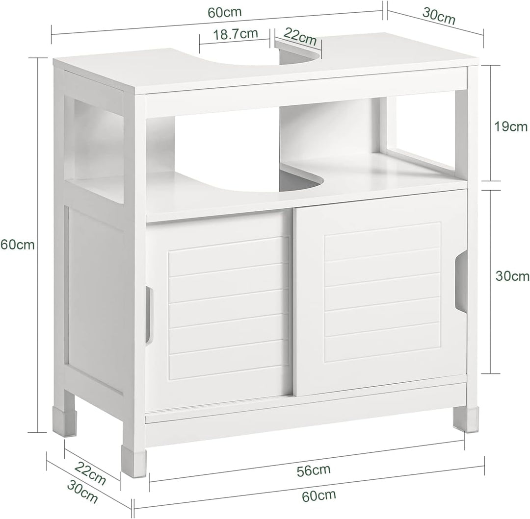 Vanity Unit Bathroom Furniture in White with storage – Pilbara Bathroom Warehouse Perth and regional Western Australia