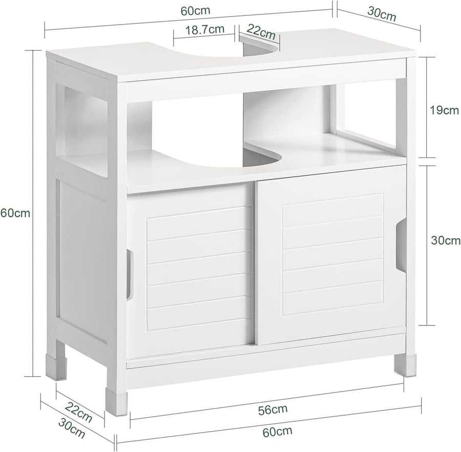 Vanity Unit Bathroom Furniture in White with storage – Pilbara Bathroom Warehouse Perth and regional Western Australia