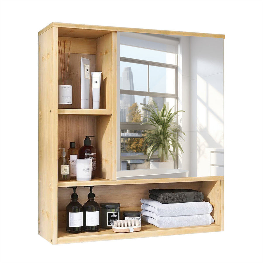 Wall Cabinet Bathroom Mirror Storage Medicine 55.5cm – Pilbara Bathroom Warehouse Perth and regional Western Australia
