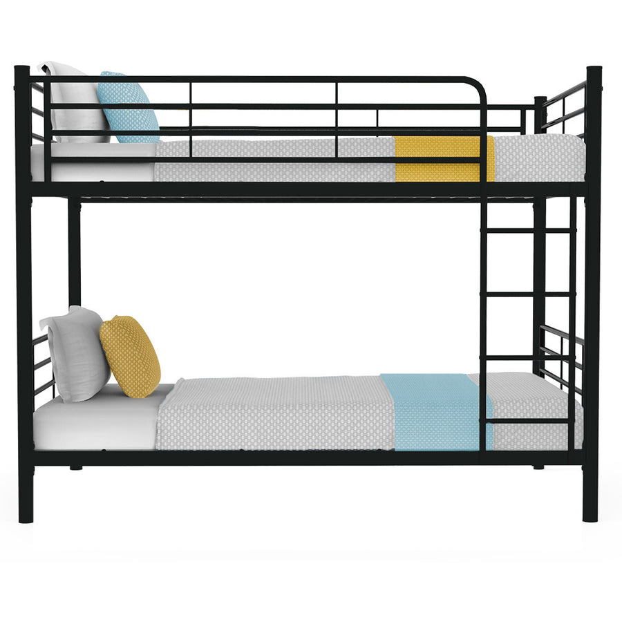 Kingston Slumber 2-in-1 Single Metal Bunk Bed Frame, Modular Design, Dark Matte Grey – Pilbara Bathroom Warehouse Perth and regional Western Australia