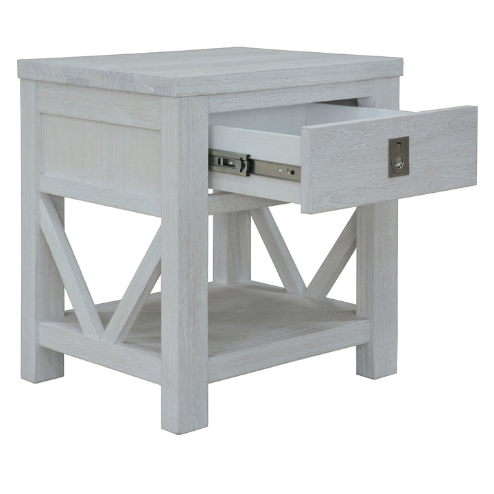 Queen Bed Suite Bedroom Furniture Package White Wash