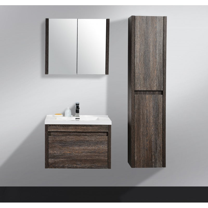 Alexandra wall hung bathroom vanity silver oak floating vanity – Pilbara Bathroom Warehouse Perth and regional Western Australia