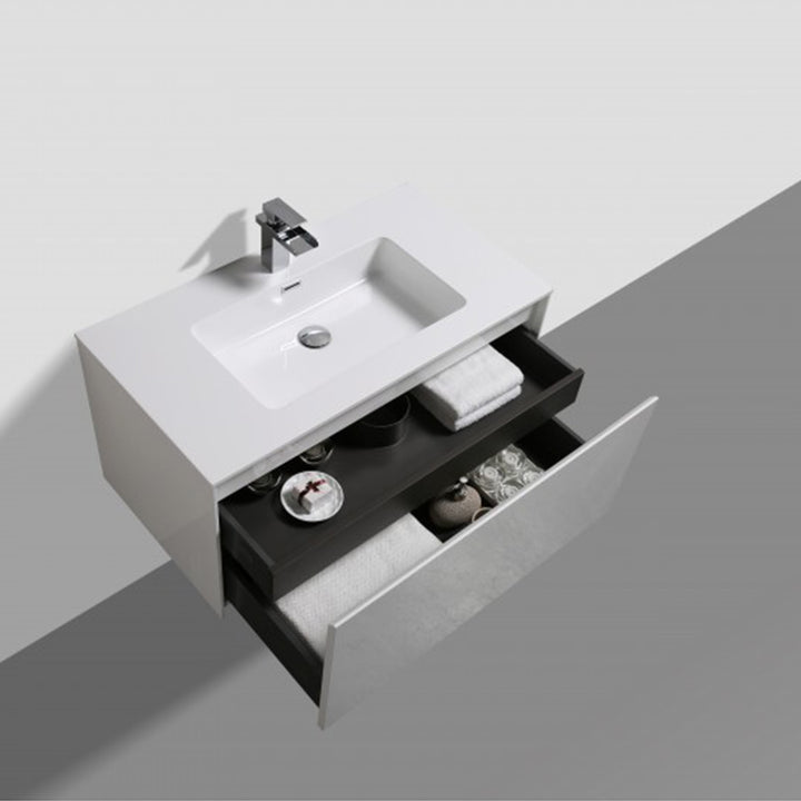Prado Wall Hung Bathroom Vanity 1200mm - Gloss White