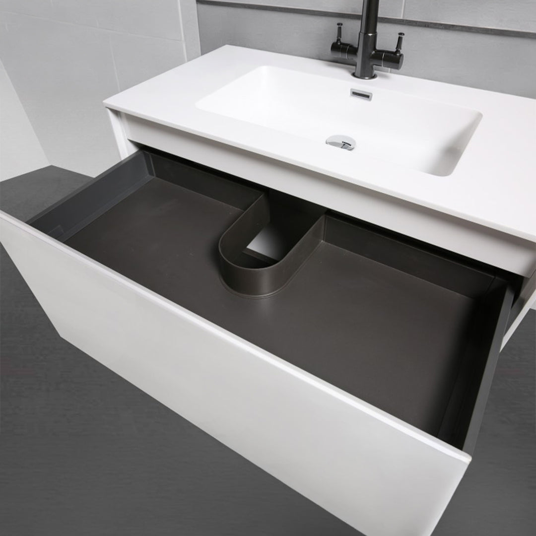 Prado Wall Hung Bathroom Vanity 1200mm - Gloss White