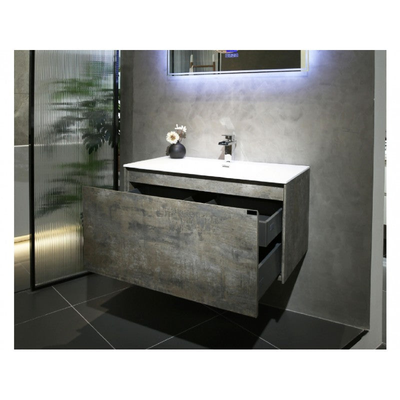 Prado wall hung bathroom vanity 750mm maple oak floating vanity – Pilbara Bathroom Warehouse Perth and regional Western Australia