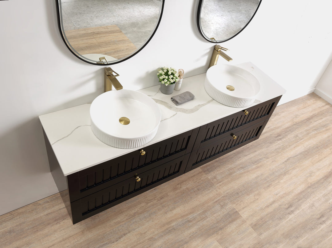 Venetian 1800 Wall Hung Vanity – Matte Black