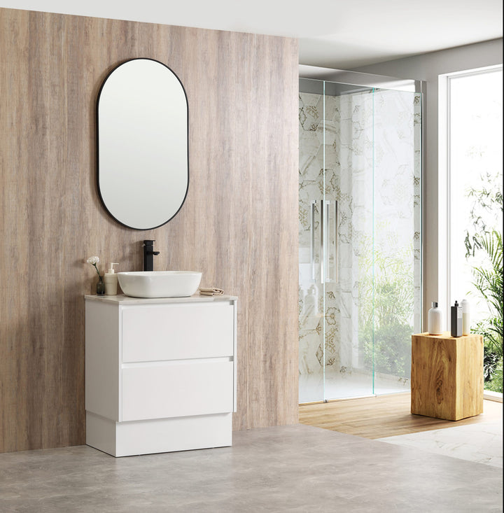 Caliber 900 White Wall Hung Vanity