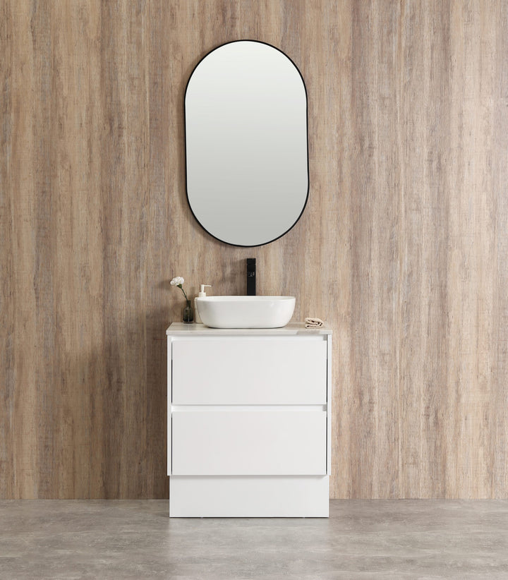 Caliber 900 White Wall Hung Vanity