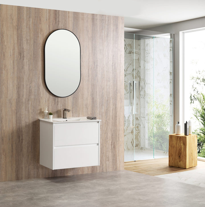 Caliber 900 White Wall Hung Vanity