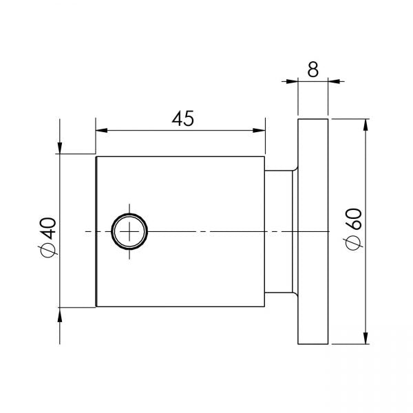 Vivid Pin Lever Wall Top Assemblies 15mm Extended Spindles