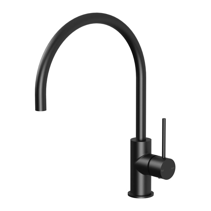 4 Vivid Slimline Sink Mixer 220mm Gooseneck, Mixers – Pilbara Bathroom Warehouse