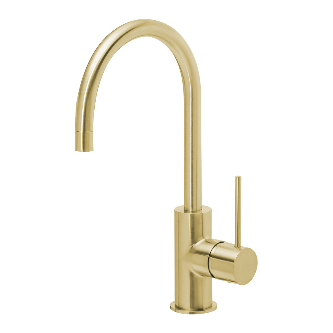 5 Vivid Slimline Sink Mixer 160mm Gooseneck, Mixers – Pilbara Bathroom Warehouse