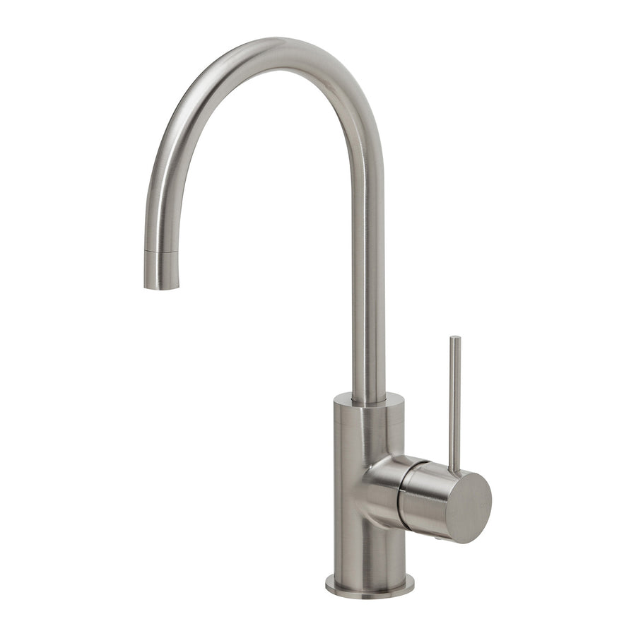 1 Vivid Slimline Sink Mixer 160mm Gooseneck, Mixers – Pilbara Bathroom Warehouse