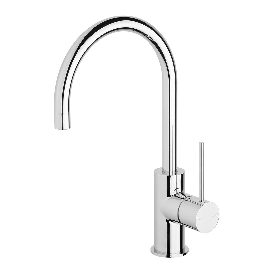 3 Vivid Slimline Sink Mixer 160mm Gooseneck, Mixers – Pilbara Bathroom Warehouse