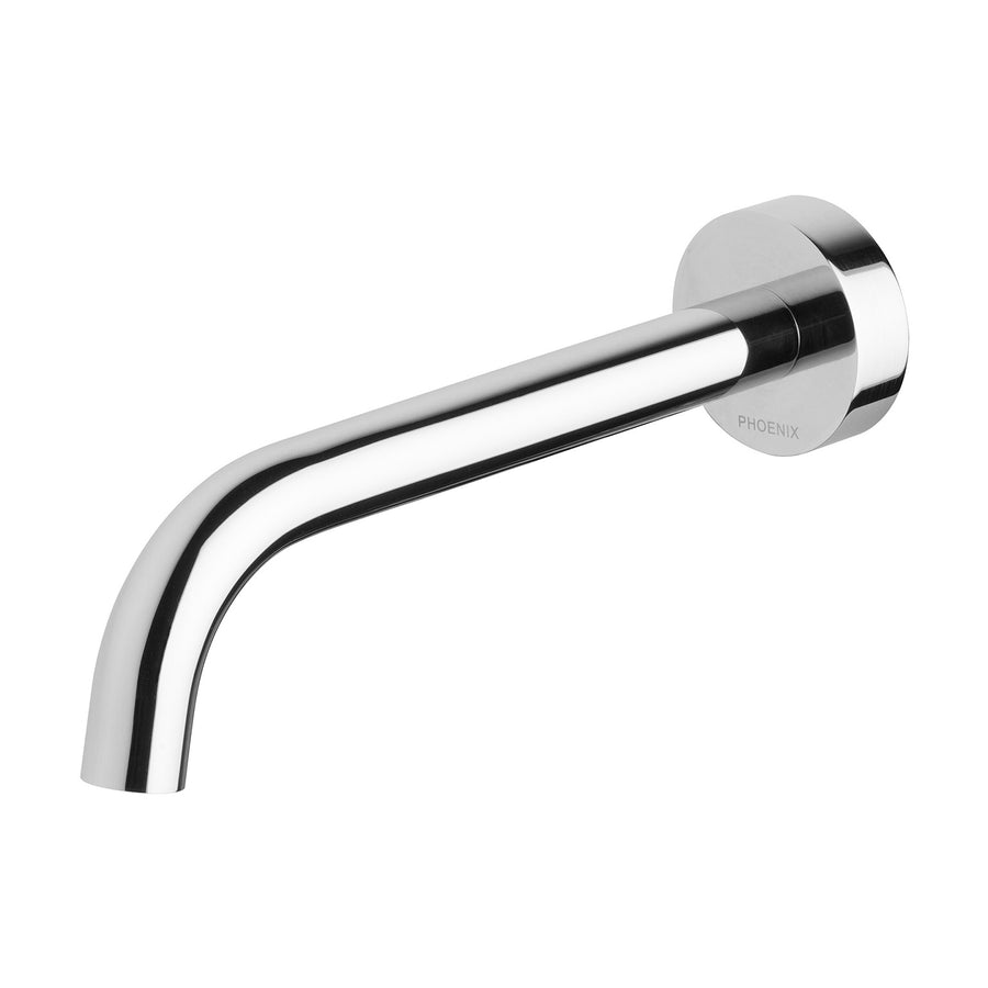 1 Vivid Slimline Wall Basin Outlet 180mm Curved, Outlets – Pilbara Bathroom Warehouse