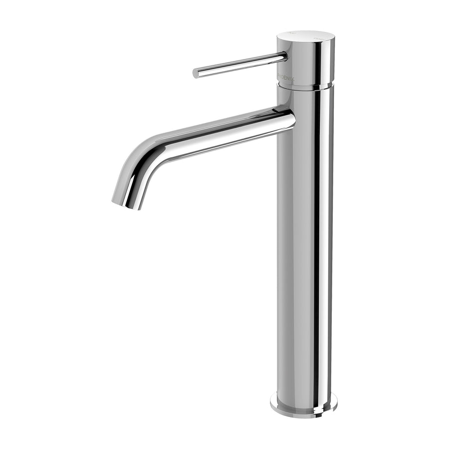 1 Vivid Slimline Vessel Mixer Curved Outlet , Mixers – Pilbara Bathroom Warehouse