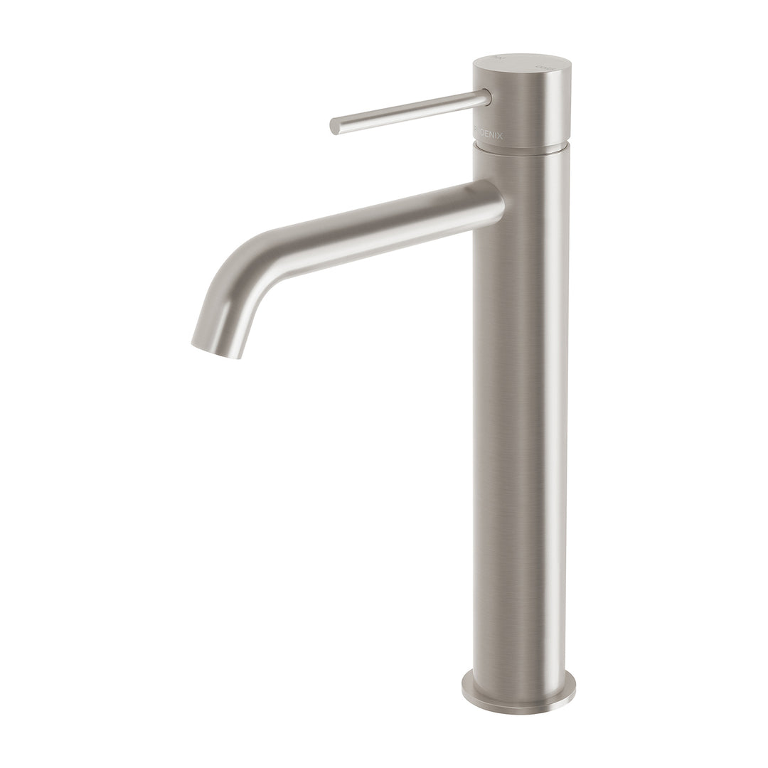 6 Vivid Slimline Vessel Mixer Curved Outlet , Mixers – Pilbara Bathroom Warehouse