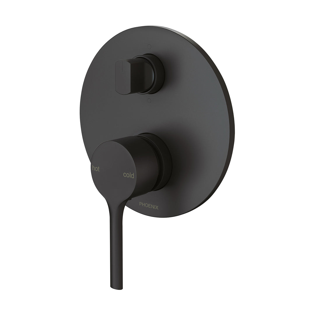 3 Vivid Slimline Oval SwitchMix Shower / Bath Diverter Mixer Fit-Off Kit , Mixers – Pilbara Bathroom Warehouse