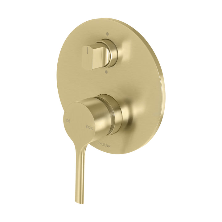 4 Vivid Slimline Oval SwitchMix Shower / Bath Diverter Mixer Fit-Off Kit , Mixers – Pilbara Bathroom Warehouse