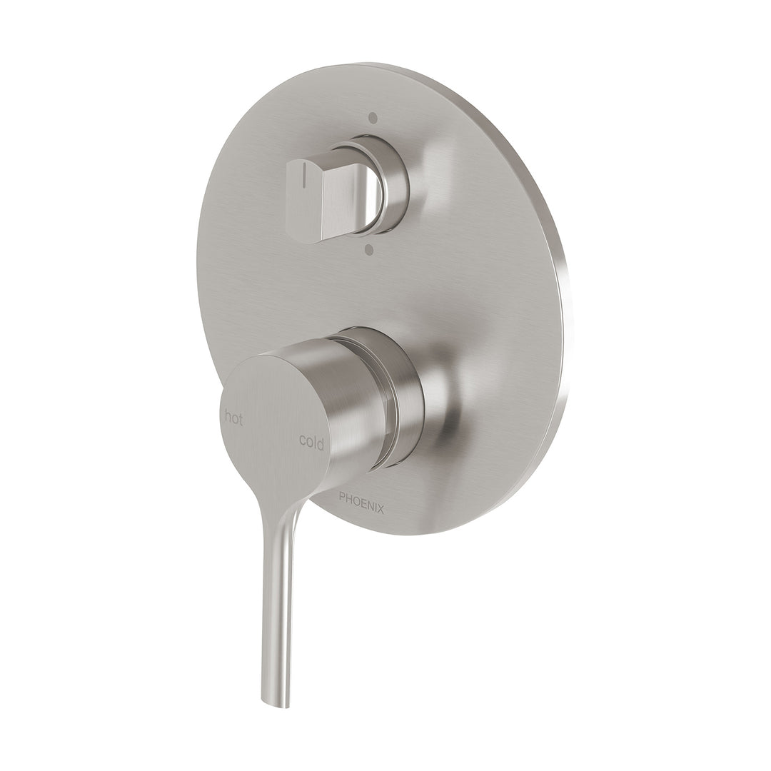 5 Vivid Slimline Oval SwitchMix Shower / Bath Diverter Mixer Fit-Off Kit , Mixers – Pilbara Bathroom Warehouse