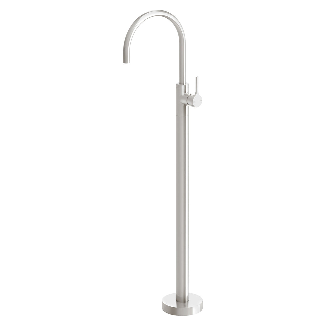 5 Vivid Slimline Oval Floor Mounted Bath Mixer, Mixers – Pilbara Bathroom Warehouse