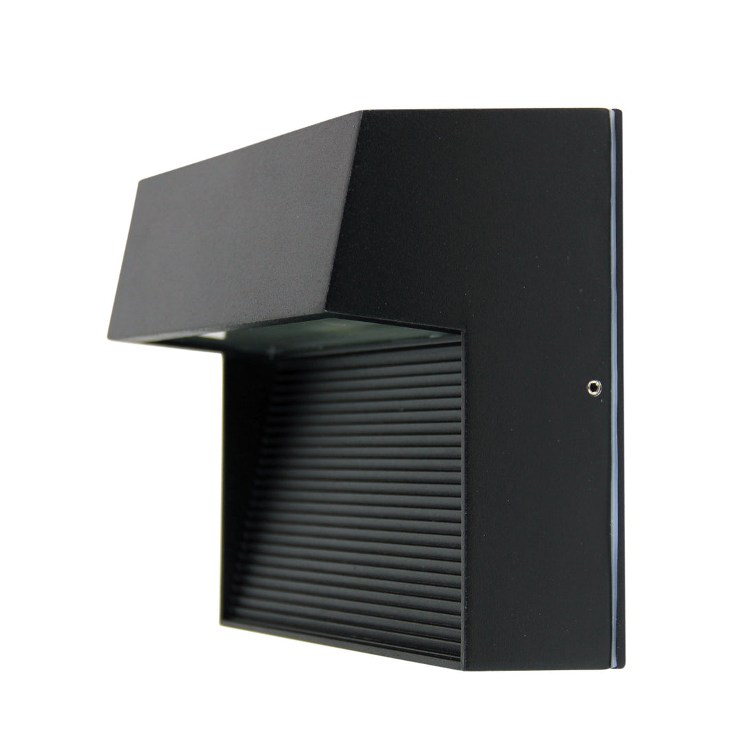 Vargo Square Black LED 6W Outdoor Sconce - IP54