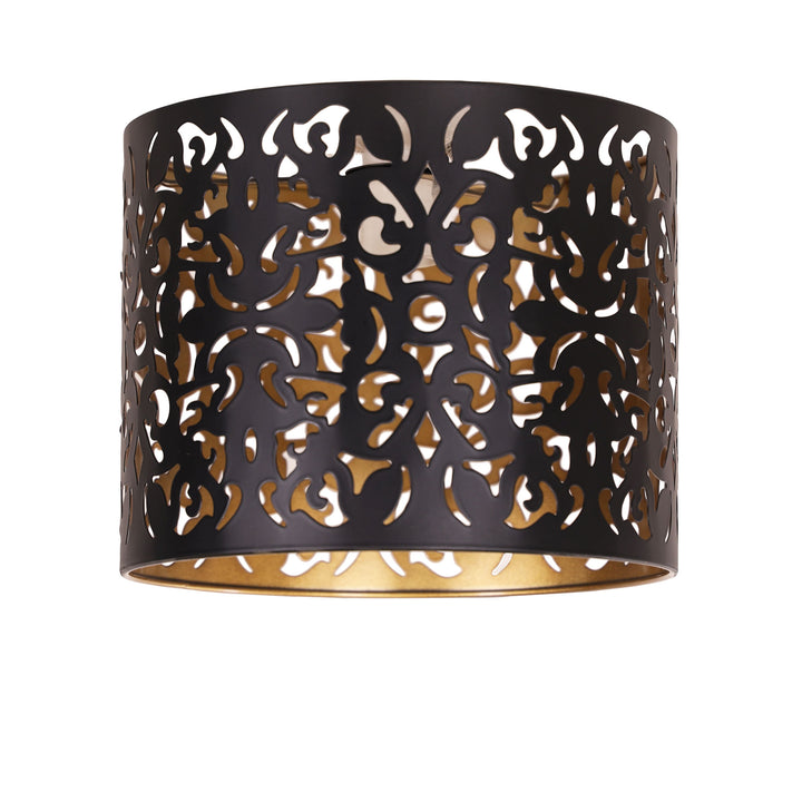 Vicky 25cm Laser Cut Metal DIY Ceiling Light with Copper Inner