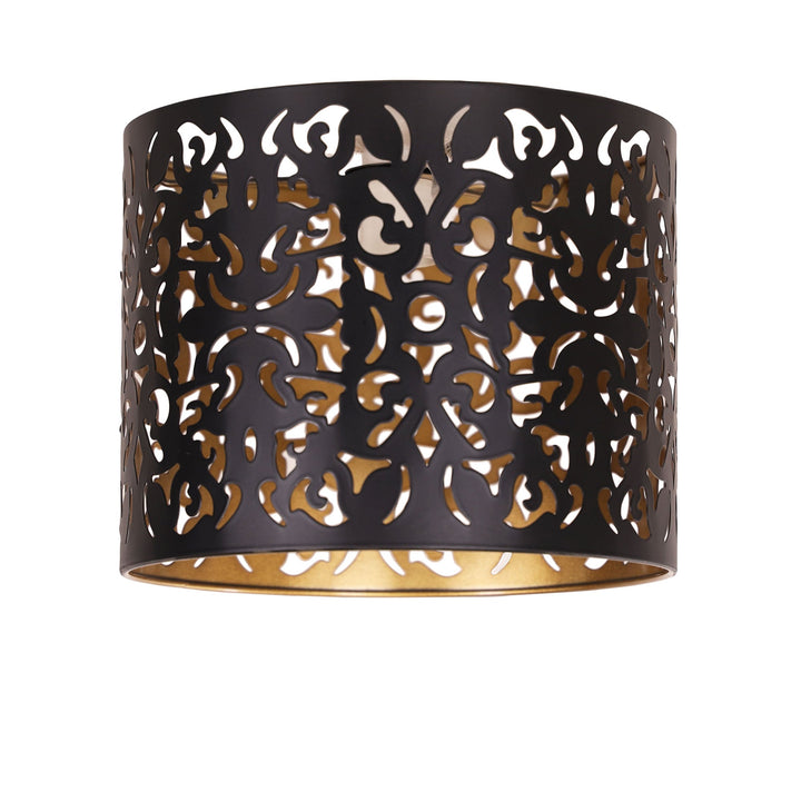 Vicky 25cm Laser Cut Metal DIY Ceiling Light with Copper Inner