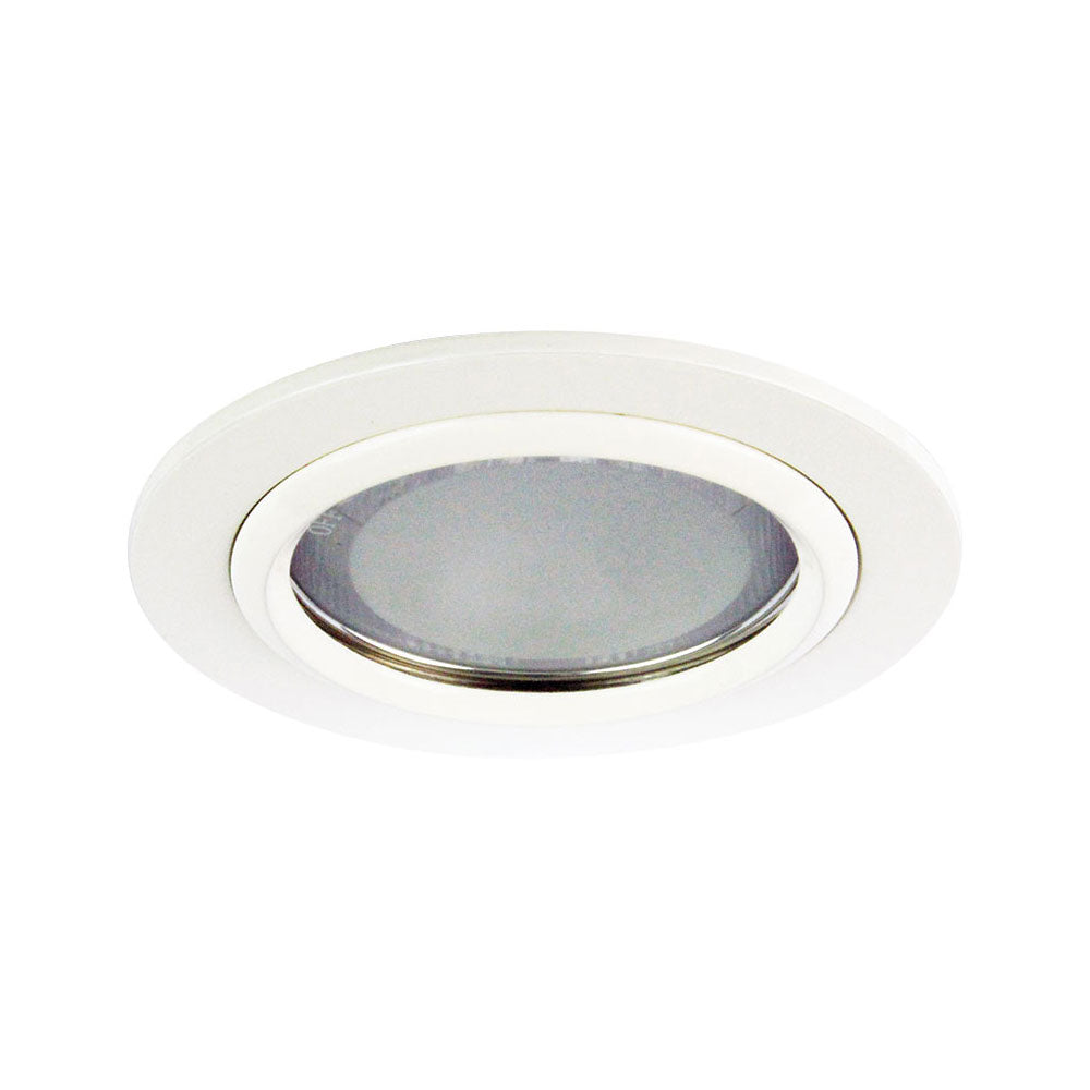Vida 120 White 240V E27 Glass Covered Downlight