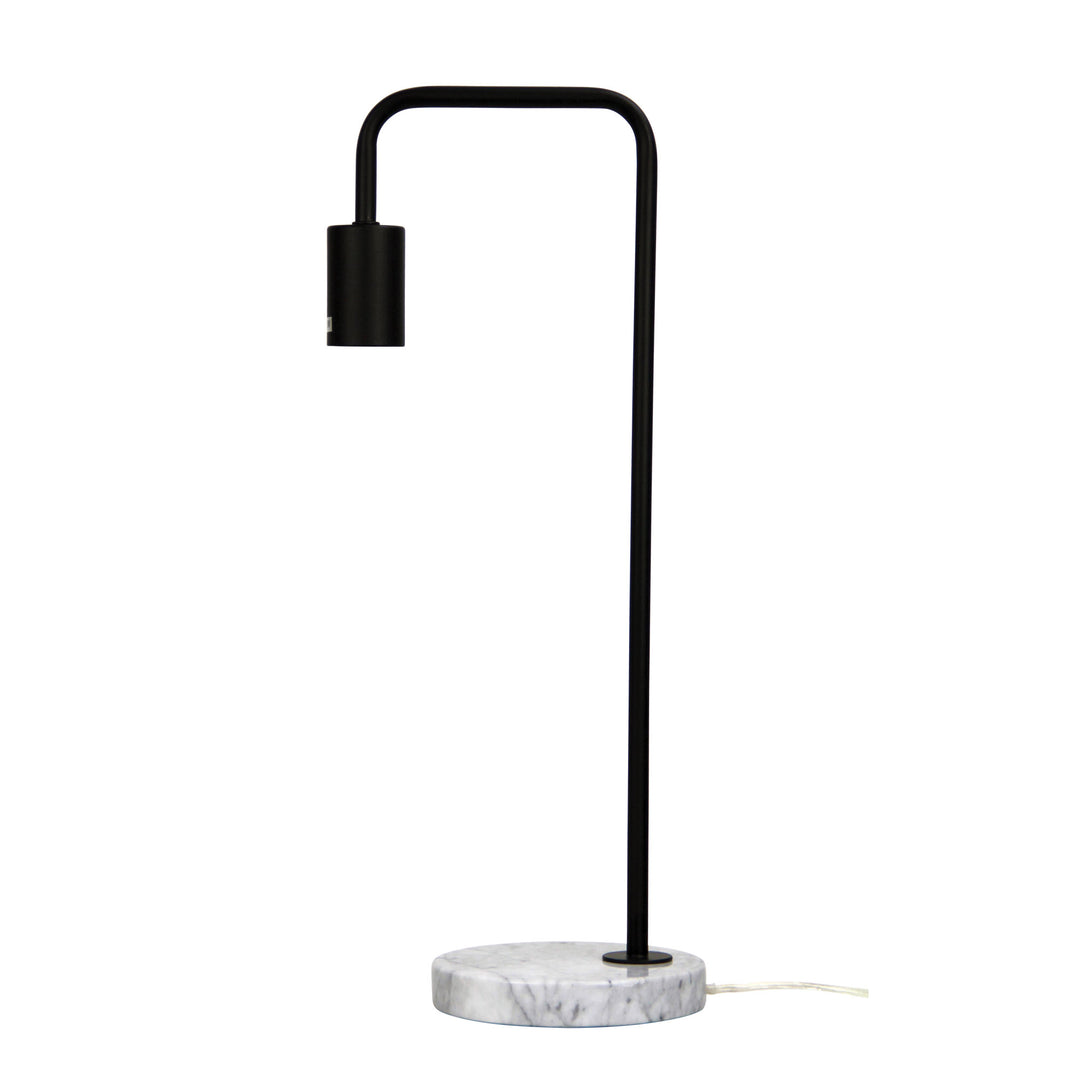 Ville Table Lamp – Black Scandi Design with Marble Base