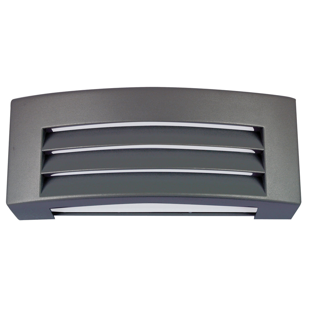 Visor Graphite Outdoor Wall Light with Textured Finish