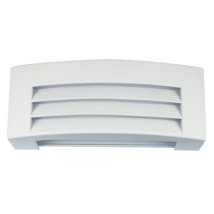 Visor White Outdoor Wall Light with Textured Finish