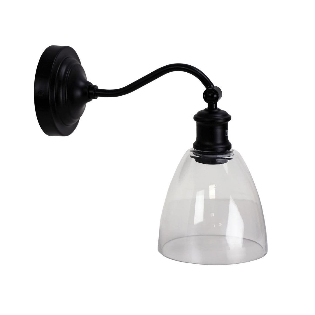 WARWICK Wall Light – Black/Clear