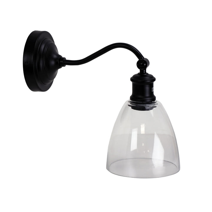 WARWICK Wall Light – Black/Clear