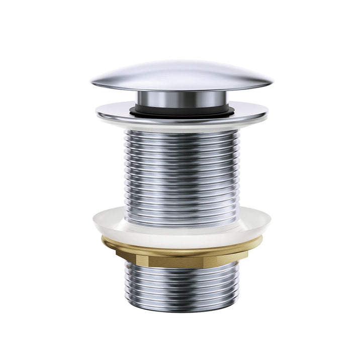 Pop-Up Basin Waste 32mm Non-Overflow Chrome – Sleek Push Plug – Pilbara Bathroom Warehouse Perth and regional Western Australia