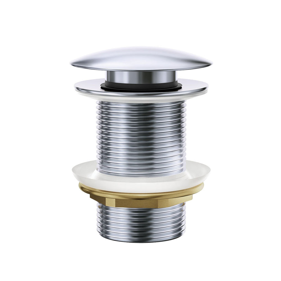 Pop-Up Basin Waste 32mm Non-Overflow Chrome – Sleek Push Plug – Pilbara Bathroom Warehouse Perth and regional Western Australia