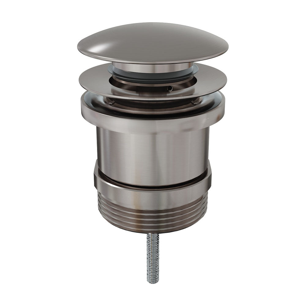 Universal Pop-Up Pull-Out Waste Brushed Nickel – Satin Finish Basin Waste – Pilbara Bathroom Warehouse Perth and regional Western Australia
