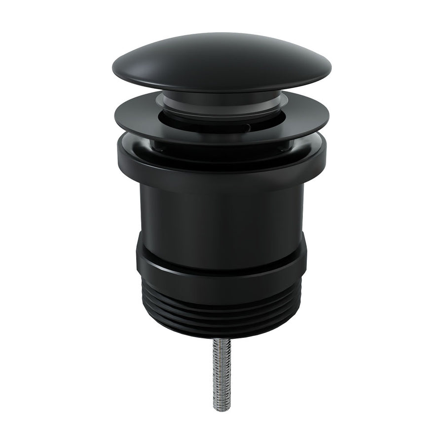 Universal Pop-Up Pull-Out Waste Matte Black – Contemporary Matte Basin Plug – Pilbara Bathroom Warehouse Perth and regional Western Australia