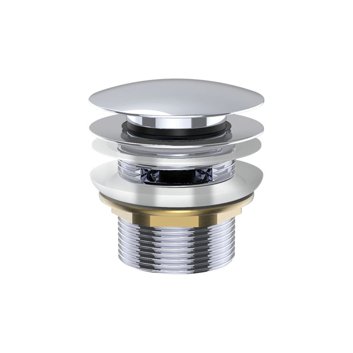 Pull-Out Pop-Up Bath Waste 40mm Chrome with Overflow – Bath Waste with 55mm Thread – Pilbara Bathroom Warehouse Perth and regional Western Australia