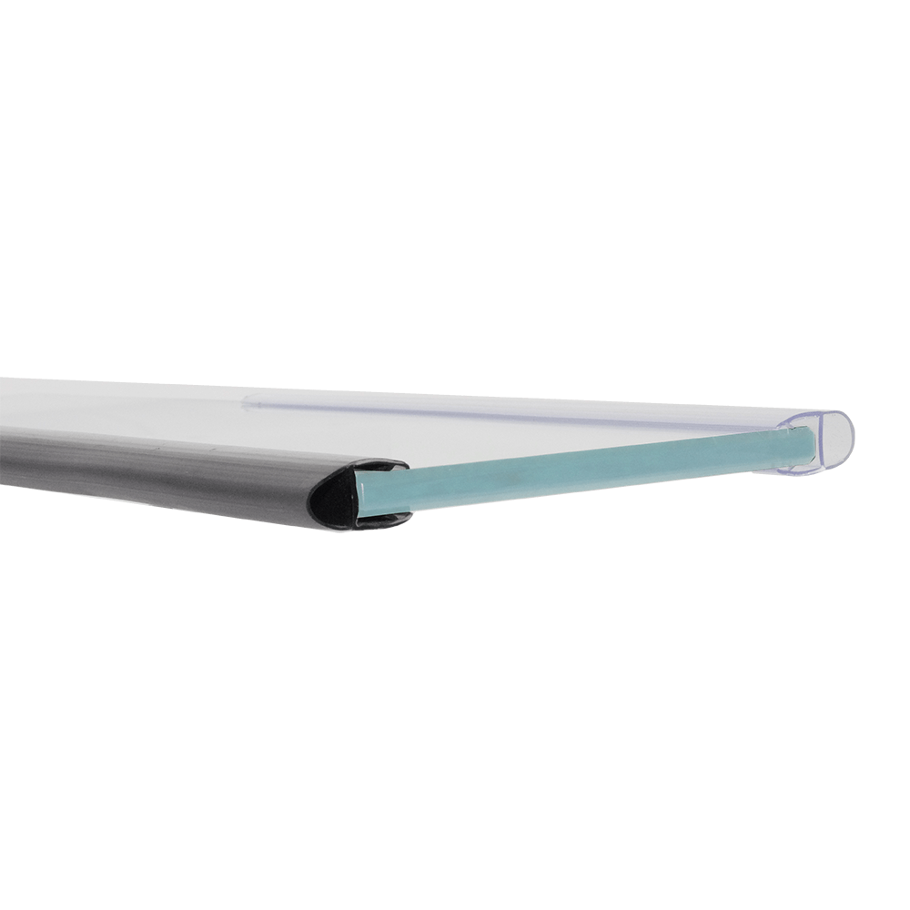 3 x F Type Wall Brackets for 10mm Shower Panels - White