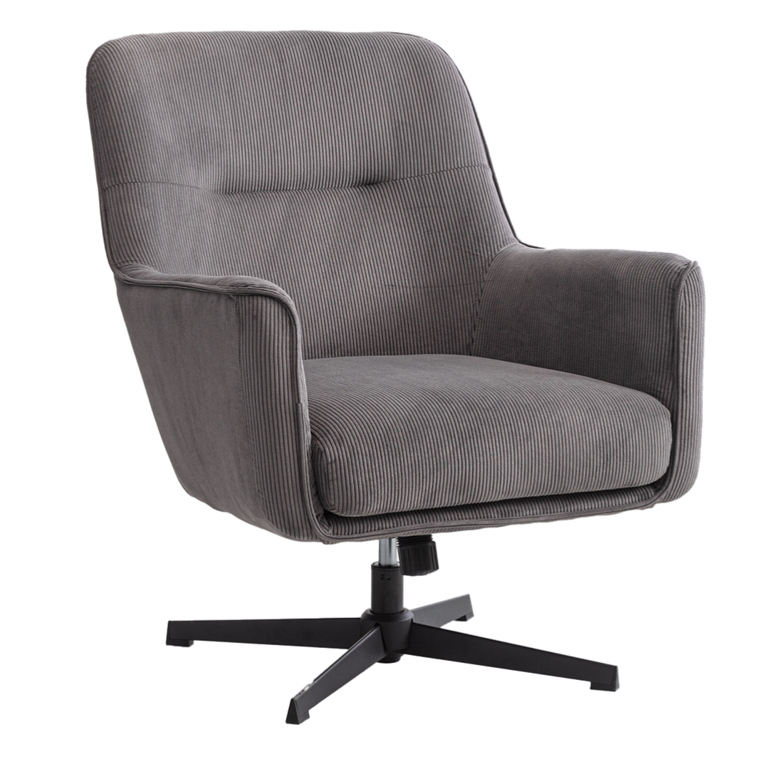 Wentworth Swivel Chair Corduroy Fabric