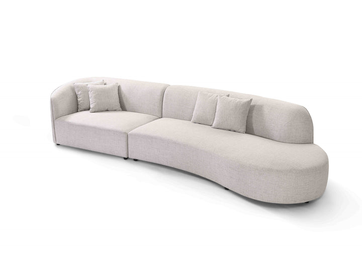 Willoughby 2 pc Modular Sofa Steel  fabric